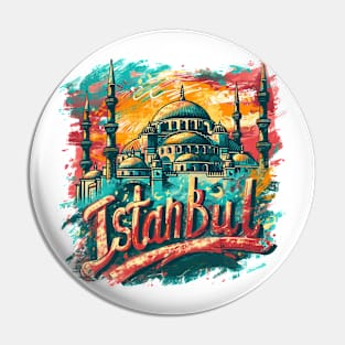 Istanbul Retro Turkey t-shirt Pin