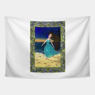 Dancing selkie woman Tapestry