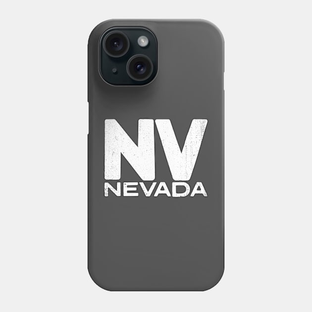 NV Nevada State Vintage Typography Phone Case by Commykaze