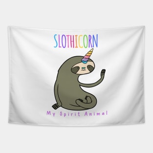 Sloth Unicorn Slothicorn Spirit Animal Tapestry