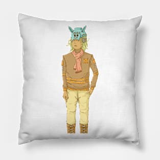 Rabbit hat Pillow