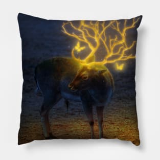 Reindeer glow Pillow