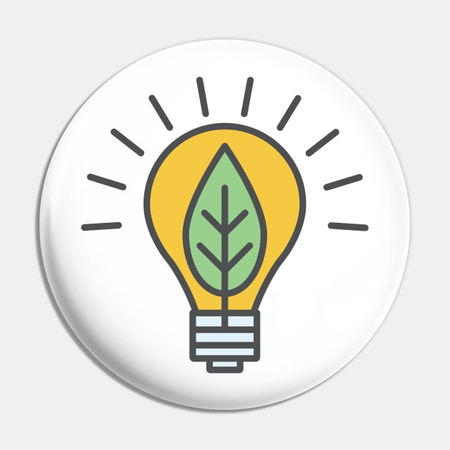 Green Light Environment Icon Pin by SWON Design