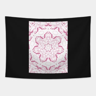 Light Pink Star Geometric Mandala Symbol Tapestry