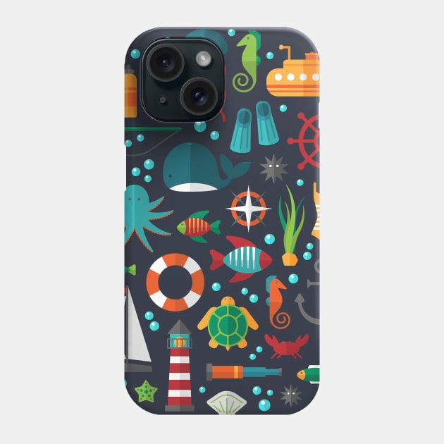 Sea Life Phone Case by Digster