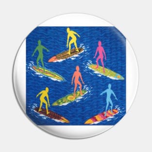 Surfer Wave Surf Pin