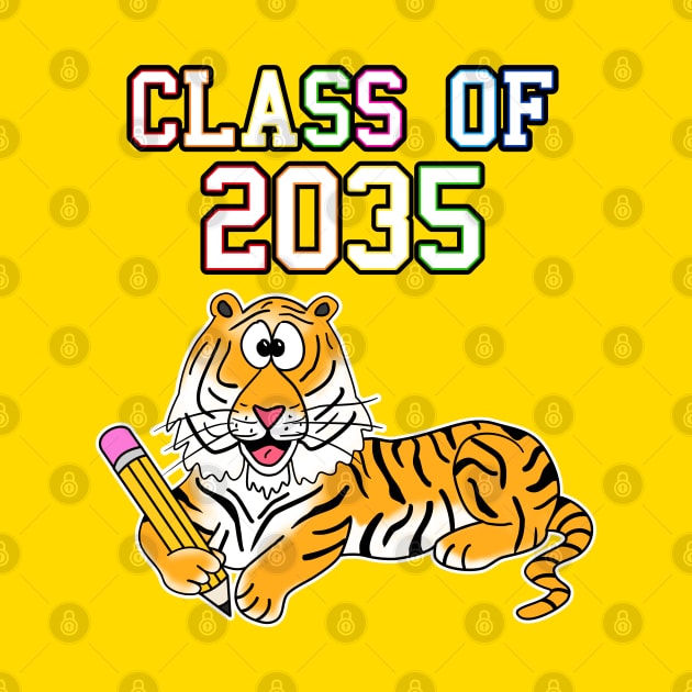 Class Of 2035 Tiger First Day Of School by doodlerob