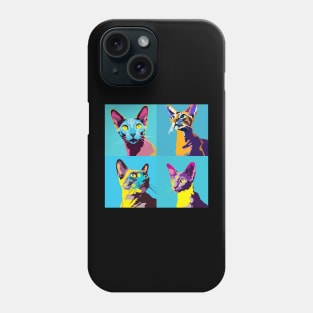 Oriental Short Hair Pop Art - Cat Lover Gift Phone Case