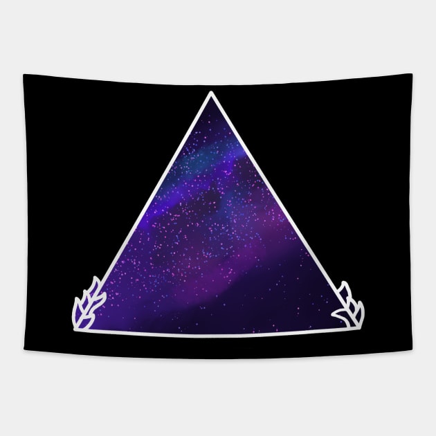 Galaxy triangle Tapestry by HoloSayer