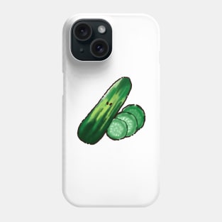 Delicious cucumbers waiting to be served Phone Case