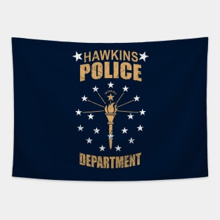 Nerdy Tee - Hawkins Police Dept Tapestry