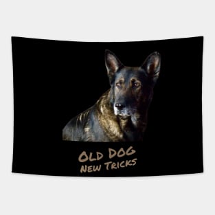 German Shepherd - Old Dog New Tricks Tapestry