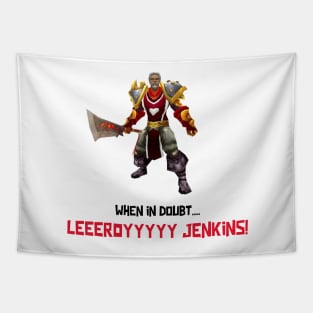 WoW Gamer Meme Leroy Jenkins Tapestry