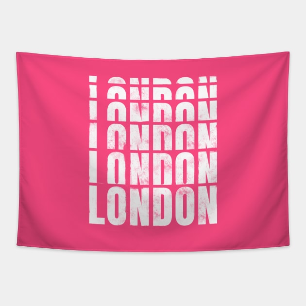 London typography Tapestry by stu-dio-art