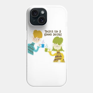 Toast to a good year Phone Case