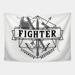 Fighter (Black) Tapestry