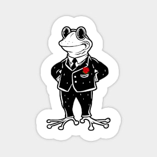 Frog on Valentine's Day Magnet