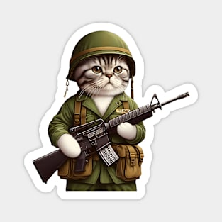 Tactical Cat Magnet