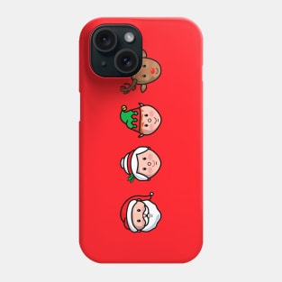 Santa Claus, Mrs. Claus, Buddy and Rudolph Phone Case