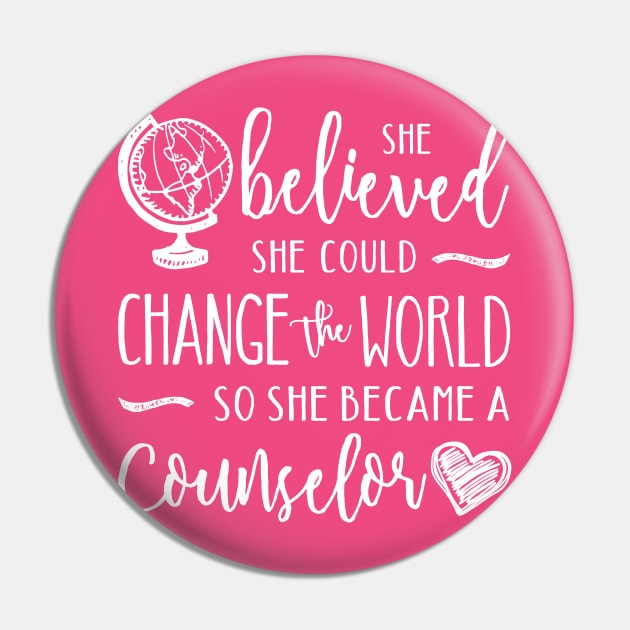 Counselor Shirt - Change the World Pin by TheStuffHut