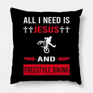 I Need Jesus And Freestyle Biking Pillow