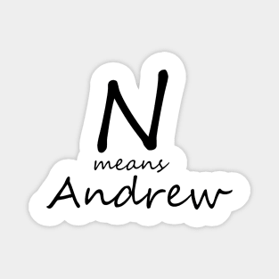 N means Andrew Magnet