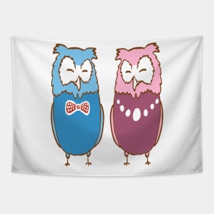 Owl Couple Tapestry