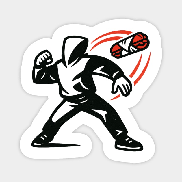 Sandwich – Guy – Throwing – Resist – Sandwich – Free – DC – Revolution Magnet by ArtistTee ⭐⭐⭐⭐⭐