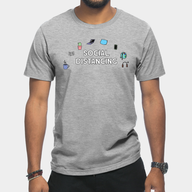 Discover Social Distancing - Social Distancing - T-Shirt