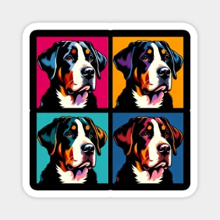 Greater Swiss Mountain Dog Pop Art - Dog Lover Gifts Magnet