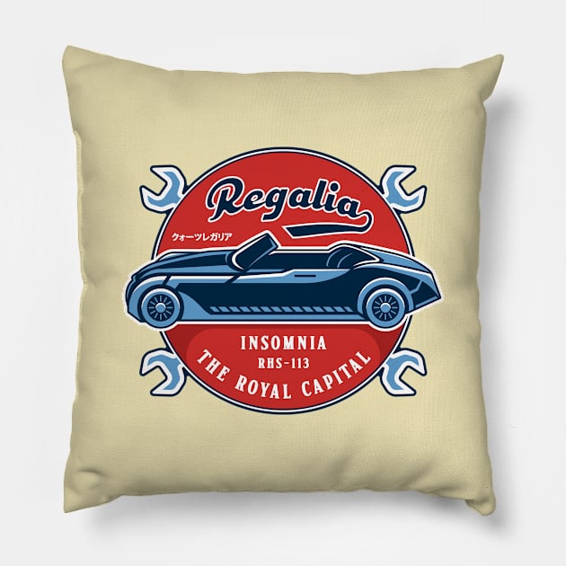 Regalia Insomnia Garage Vintage Pillow by Lagelantee