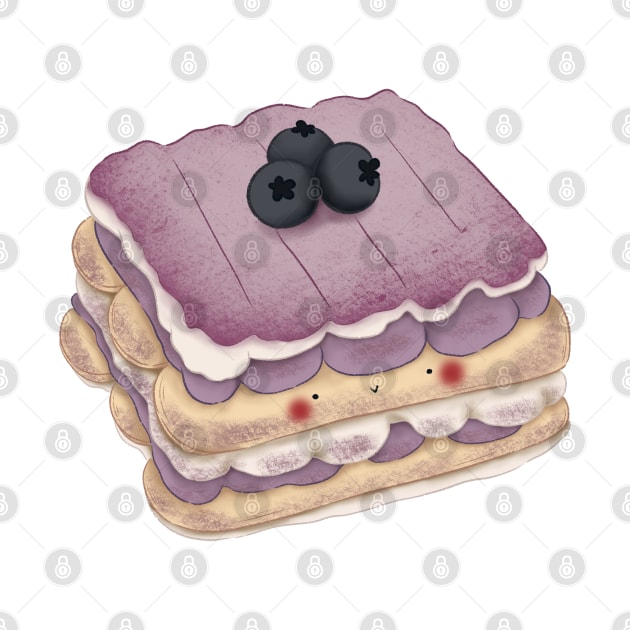 Cute blueberry cake by Dsanstudio