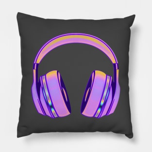 Pinkish headphones Pillow