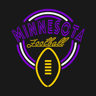 Neon Sign Minnesota Football T-Shirt