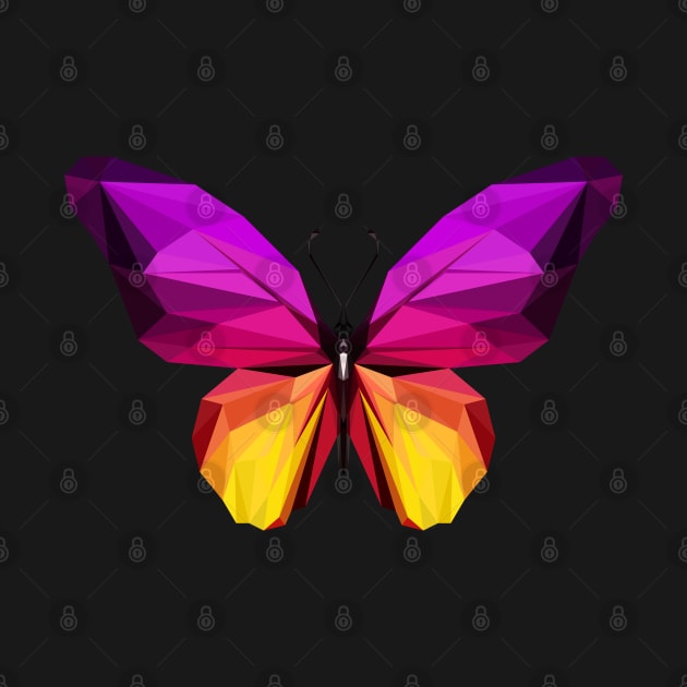 Butterfly polygonal by Tuye Project