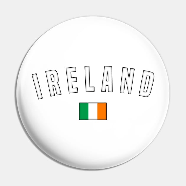 Ireland with Flag Pin by SeattleDesignCompany