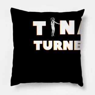 Famous rock singer Tina Turner, 80s, 90s Pillow