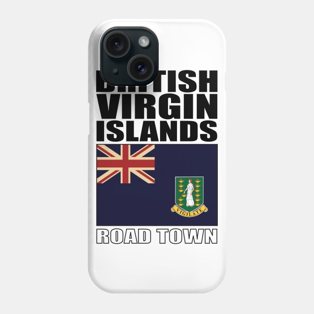 Flag of British Virgin Islands Phone Case by KewaleeTee