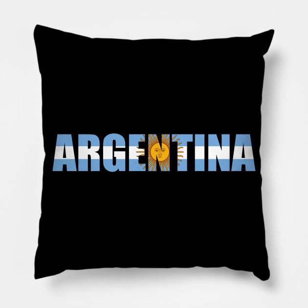 Argentina Pillow by Designzz