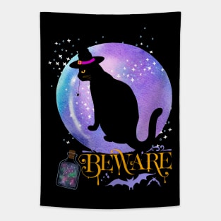 Magic Witch Tarot cards Beware potion witchy Witchcraft astrology Halloween Tapestry