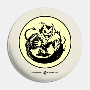 Retro Vintage Out of the Inkwell Devil Pin