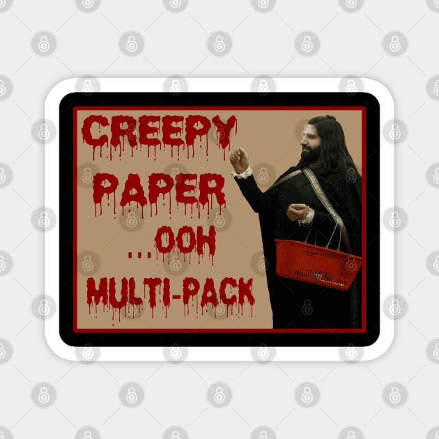 Creepy Paper Magnet by dflynndesigns