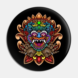 Bali Barong Mask Pin