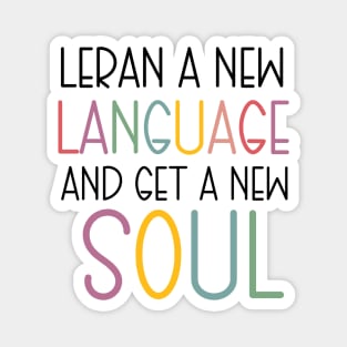 Learn a new language Magnet