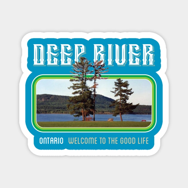 Centennial Rock Deep River (retro view) Magnet by MrMikeBax