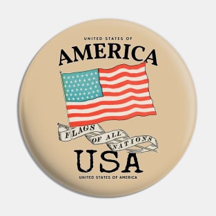 Classic Flag of America Pin