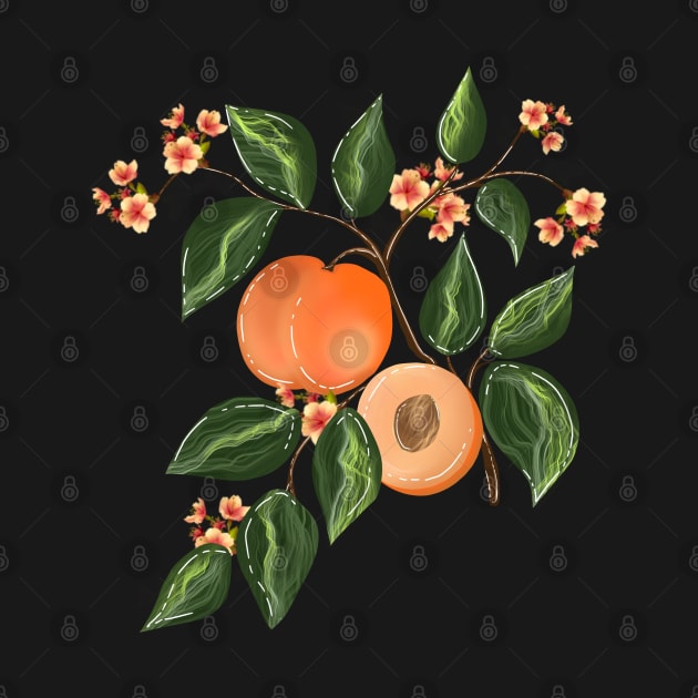 Peach pattern 6 by Miruna Mares