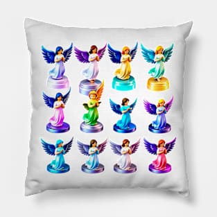 Souvenirs made of plastic images of colorful angels Pillow