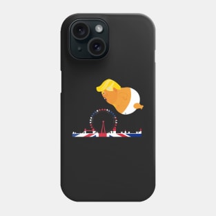 Funny Baby Trump Balloon Over London Anti Trump Gifts Phone Case