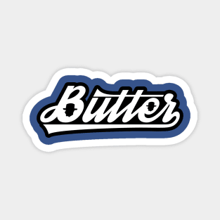 Butter Shirt - White w/ Border Magnet